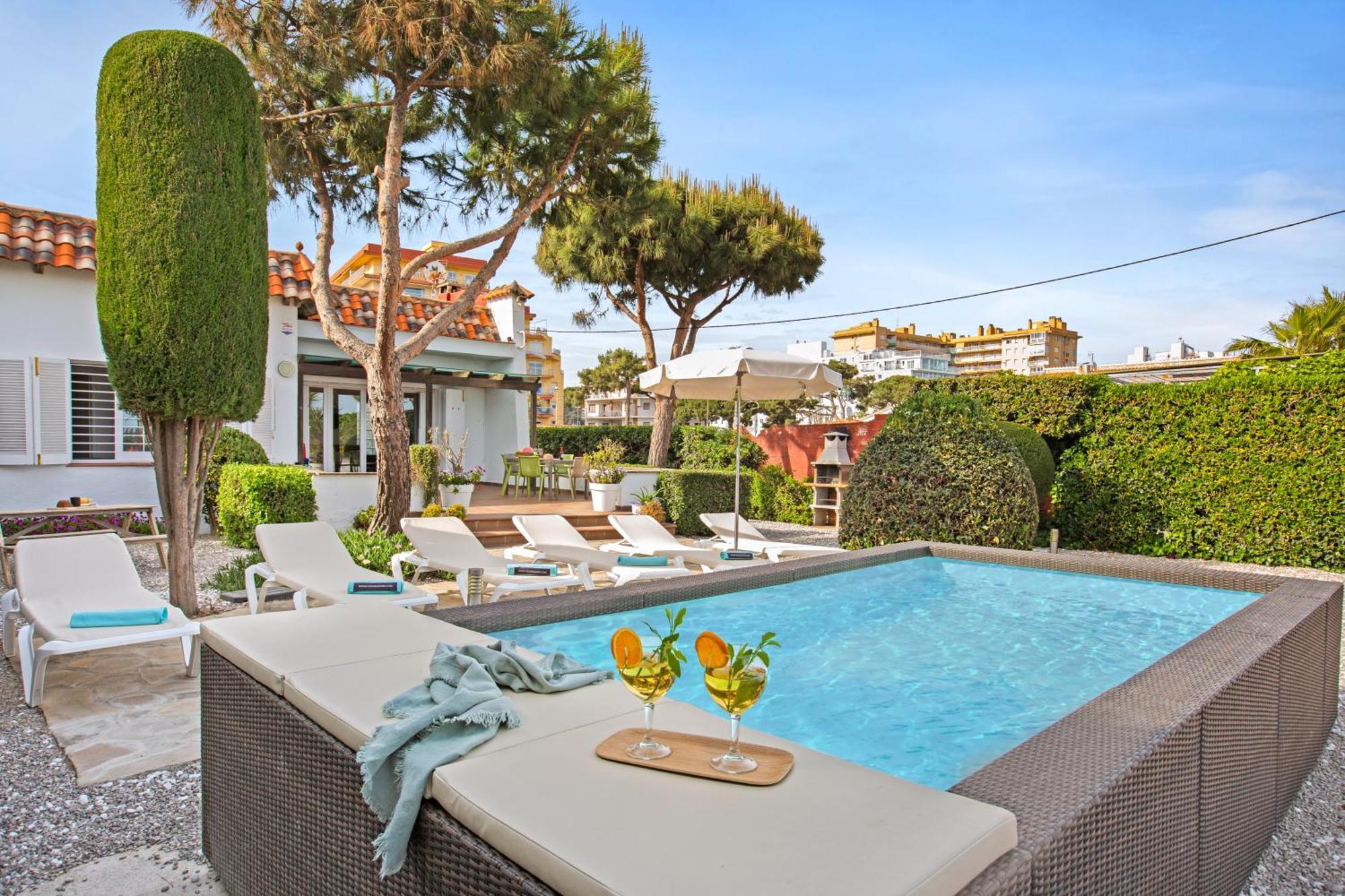 Villa Erika Beach House Malgrat de Mar Dış mekan fotoğraf